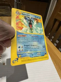 Gyarados 11/144 Skyridge Pokemon Card – Damaged (Creased + Ink) - Image 2