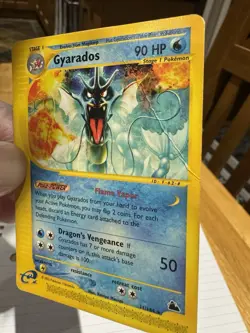 Gyarados 11/144 Skyridge Pokemon Card – Damaged (Creased + Ink) - Image 3