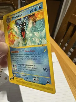 Gyarados 11/144 Skyridge Pokemon Card – Damaged (Creased + Ink) - Image 4