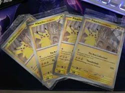 4 x Pokemon x Pikachu at Natural History Museum Promo Cards ✅New & Fast Ship - Image 1