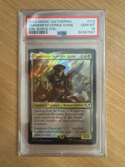 Commissar Severina Raine SURGE FOIL (94367587) PSA 10 - Magic the Gathering - Image 1