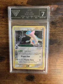 Latios Holo Stamped #9/113 EX Delta Species Pokemon GetGraded 7 PSA 7 - Image 1