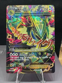 Pokemon TCG: M Rayquaza EX (105 Full Art) Ultra Rare -Roaring Skies (LP/MP) - Image 1