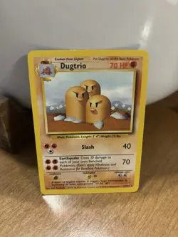 Dugtrio 19/102 - Unlimited Rare - Pokemon TCG - Base Set - MP - Image 1