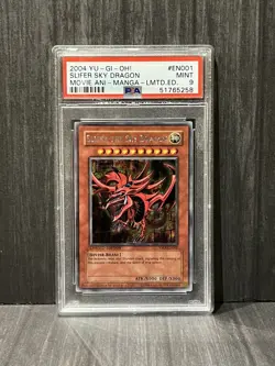 Slifer The Sky Dragon PSA 9 YMA-EN001 Movie Promo 2004 Yu-Gi-Oh! Rare - Image 1