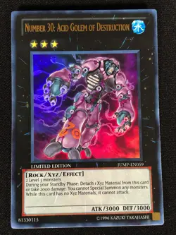 Yugioh Number 30 Acid Golem of Destruction JUMP-EN059 Ultra (NM) - Image 1