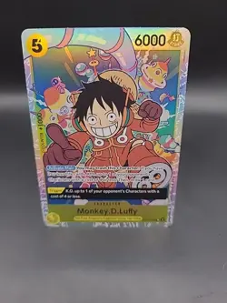 One Piece Monkey.D.Luffy OP07-109 Super Rare Card Game English TCG CCG - Image 1