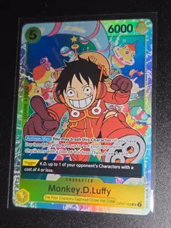One Piece Monkey.D.Luffy OP07-109 Super Rare Card Game English TCG CCG - Image 1