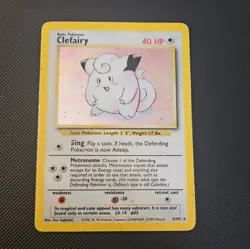 Clefairy 5/102 Base Set Holo Rare Unlimited Vintage WOTC 1999 Pokemon - Image 1