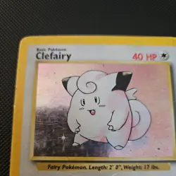 Clefairy 5/102 Base Set Holo Rare Unlimited Vintage WOTC 1999 Pokemon - Image 2