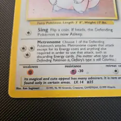 Clefairy 5/102 Base Set Holo Rare Unlimited Vintage WOTC 1999 Pokemon - Image 5