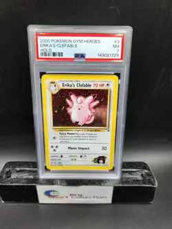 1999 POKEMON GAME CLEFAIRY-HOLO BASE SET UNLIMITED 5/102 PSA 8 NM-MT WOTC - Image 1