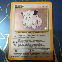 Pokemon Card, Clefairy Holo, Base Set, 5/102 - Image 2