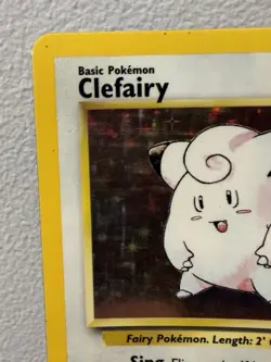 Pokemon TCG Clefairy Card Base Set Holo, Vintage 5/102, LP/MP - Image 3