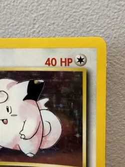 Pokemon TCG Clefairy Card Base Set Holo, Vintage 5/102, LP/MP - Image 4