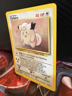 Pokemon TCG Clefairy Holo Base Set 5/102 WOTC Vintage MP - Image 4