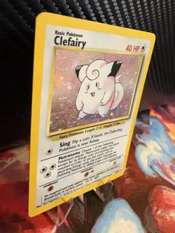 Pokemon TCG Clefairy Holo Base Set 5/102 WOTC Vintage MP - Image 5