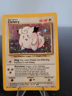 Pokemon Card, Clefairy Holo, Base Set, 5/102 - Image 1
