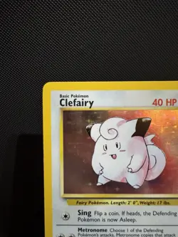 Pokemon TCG Clefairy 5/102 Base Set Unlimited 1999 Holo Rare NM - Image 4