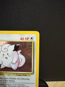 Pokemon TCG Clefairy 5/102 Base Set Unlimited 1999 Holo Rare NM - Image 5