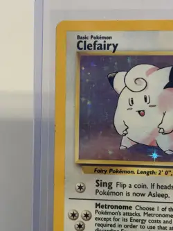 Clefairy 5/102 Pokemon Vintage WOTC Base Set Holo Card - LP/NM - Image 2