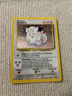 Clefairy 5/102 Base Set LP Holo Vintage Pokemon TCG - Image 1