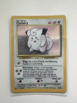 Clefairy - 5/102 - Base Set Unlimited 1999 - WOTC - Holo Rare - Pokemon TCG - Image 1