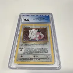 Pokemon Clefairy Base Set Shadowless Holo 1999 5/102 CGC 4.5 Trading Card - Image 1
