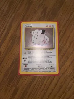 Pokemon TCG Clefairy Holo Rare Card Base Set, 5/102 - Image 1