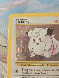 Pokemon TCG Clefairy Holo Rare Card Base Set, 5/102 LP/MP Vintage 1999 - Image 3