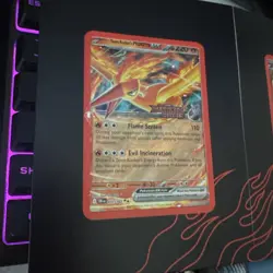 3 x Stamped Pokemon TCG Team Rocket's Moltres ex Destined Rivals UPC Promo Cards - Image 2