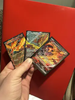 3 x Stamped Pokemon TCG Team Rocket's Moltres ex Destined Rivals UPC Promo Cards - Image 1