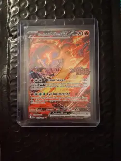 3 x Stamped Pokemon TCG Team Rocket's Moltres ex Destined Rivals UPC Promo Cards - Image 1