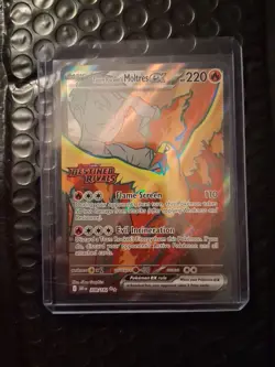 3 x Stamped Pokemon TCG Team Rocket's Moltres ex Destined Rivals UPC Promo Cards - Image 3