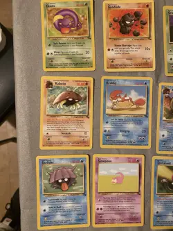 Pokemon Vintage WOTC Fossil Complete Common Set 16 Cards MINT - Image 2