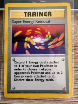 Super Energy Removal 79/102 Base Set - Rare Pokemon Card - MP - Image 1