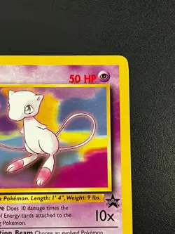 Mew #8 WOTC Black Star Promo Vintage Pokemon TCG Card NM - Image 4