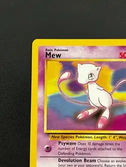 Mew #8 WOTC Black Star Promo Vintage Pokemon TCG Card NM - Image 5