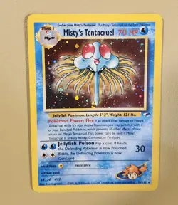 2000 Pokemon Trainer Misty's Tentacruel Holo partial Swirl - see video Holo Card - Image 1