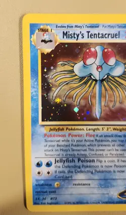2000 Pokemon Trainer Misty's Tentacruel Holo partial Swirl - see video Holo Card - Image 3