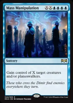 Mass Manipulation - Near Mint MTG Ravnica Allegiance - Image 1