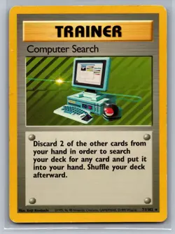 Computer Search Base Set #071/102 Rare Pokemon Card - Image 1