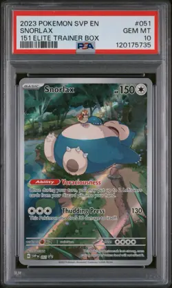 Snorlax 051 Sv: Scarlet & Violet Promo Cards Holo - Image 1