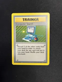 Computer Search Rare Trainer 071/102 Pokemon Base Set Vintage Trading Card - Image 3