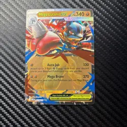 Mega Lucario EX 77/132 Ultra Rare Holo Mega Evolutions TCG Pokemon Card - Image 1