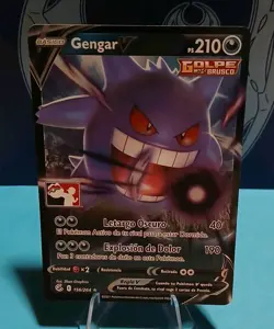 Gengar V 156/264 Prize Pack: Series 2 Pokemon Play! Stamp Mint Condition SPANISH - Image 1