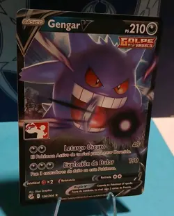 Gengar V 156/264 Prize Pack: Series 2 Pokemon Play! Stamp Mint Condition SPANISH - Image 3