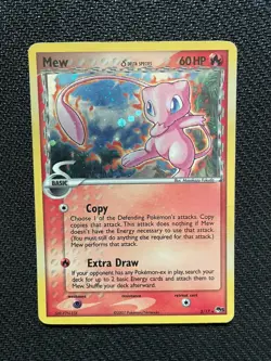 Pokemon Mew Delta Species POP Series 5 Holo Rare 003/017 “Error Back” LP/VG - Image 1