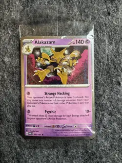 Pokemon TCG Alakazam 082/167 Cosmos Holo SEALED Promo S&V Twilight Masquerade - Image 1