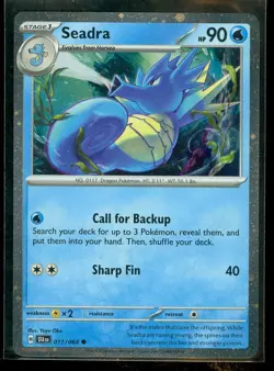 Pokemon SEADRA 011/064 - Shrouded Fable - HOLO PROMO - - MINT - Image 1